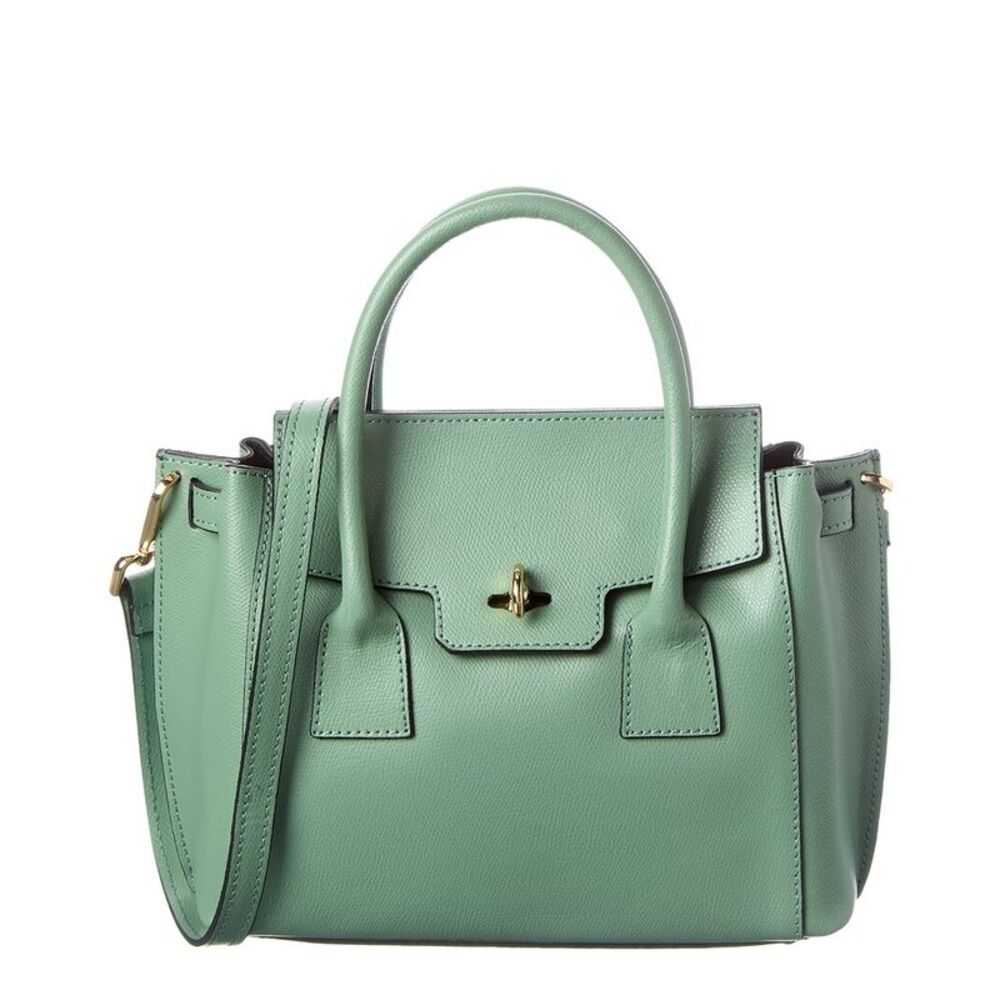 Italian Leather Top Handle Tote
